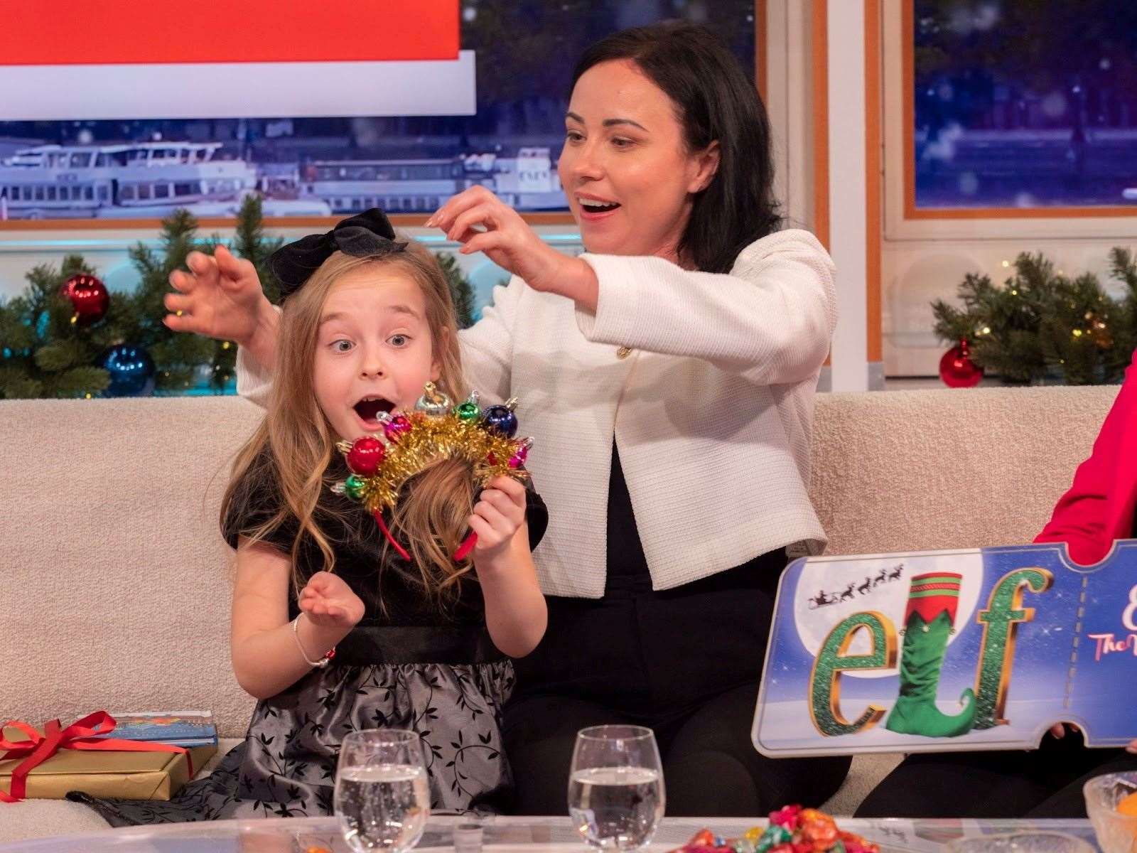 Amelia Anisovych and her mother Lilia on Good Morning Britain (ITV/PA)