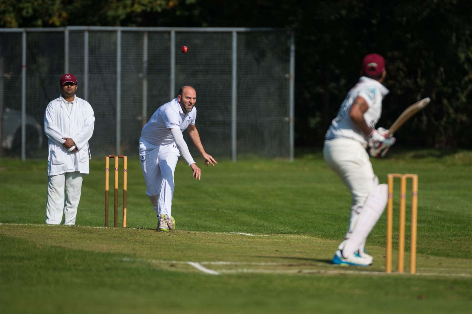 Cricket - Highland v Northern Counties at Fraser Park..Northern Counties bowler Johannes Van Ee...Picture: Callum Mackay..