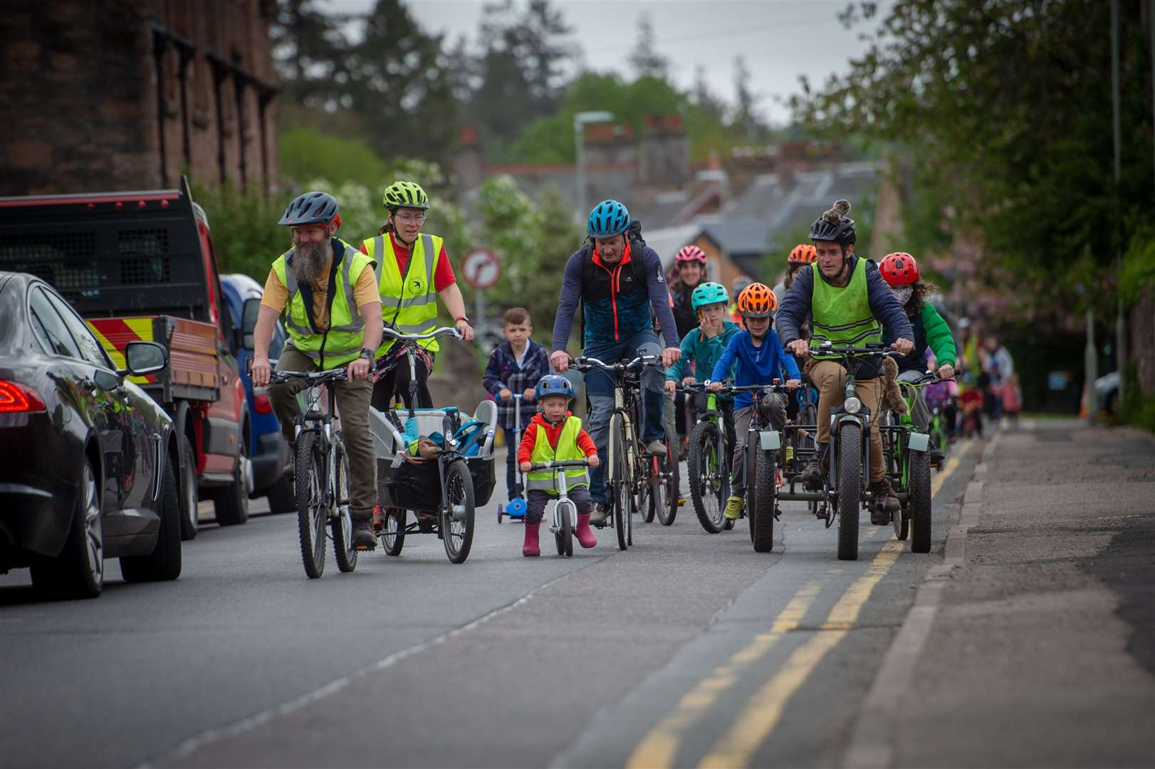 Kidical Mass takes place monthly in Inverness, with a break for the winter months. Picture: Callum Mackay