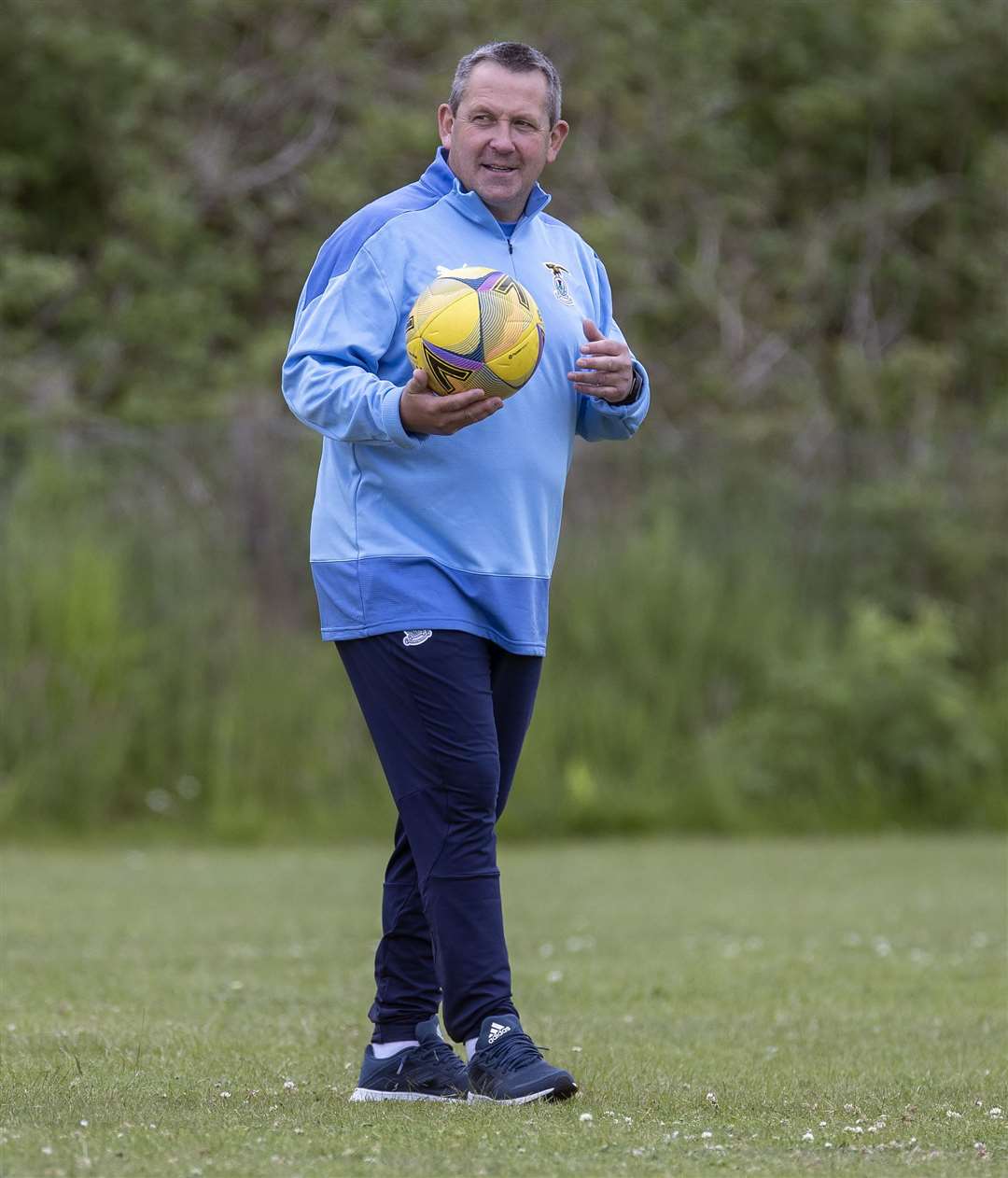 Picture - Ken Macpherson, Inverness. See story. Inverness CT’s 1st day back at training at Fort George for the new season ahead. ICT manager Billy Dodds.