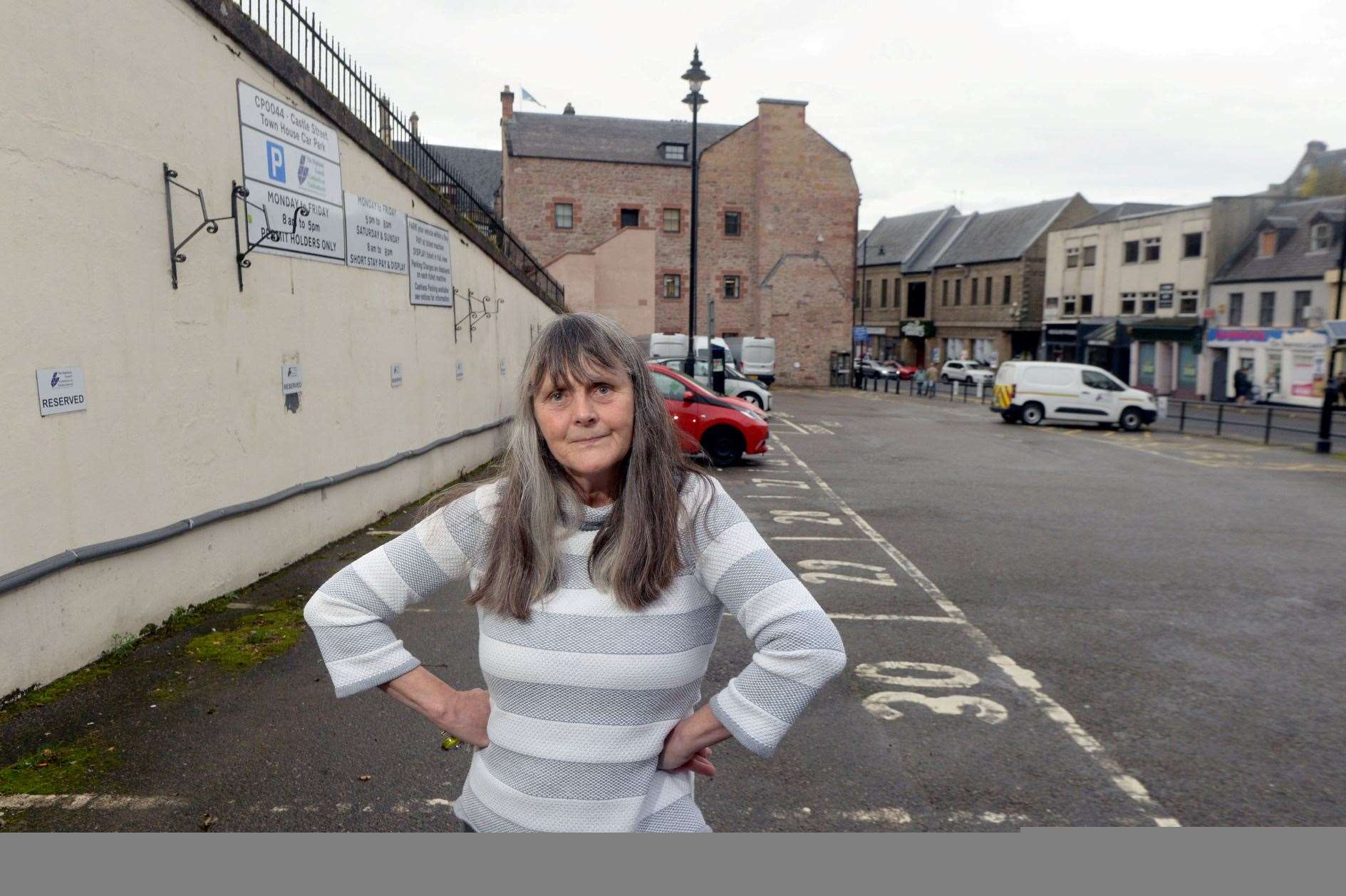 Denise Collins is campaigning to get more public car access to the council carpark on Castle Street. Picture: James Mackenzie
