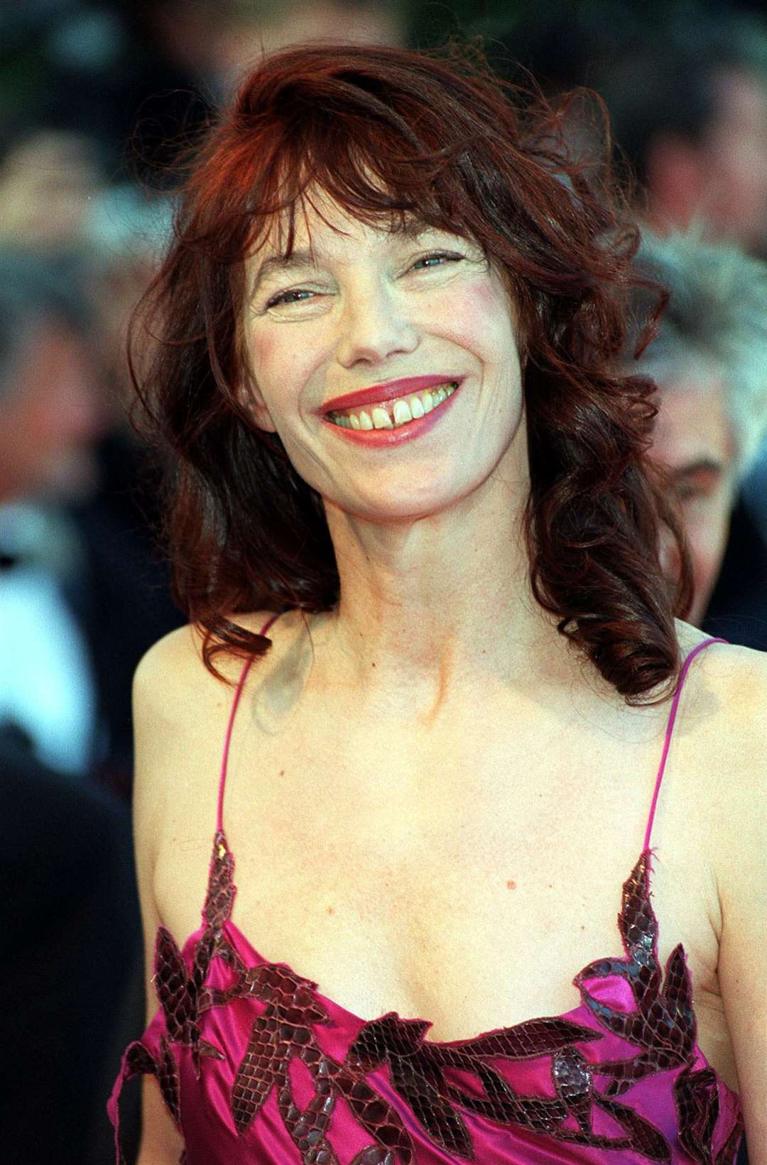 Jane Birkin arrives for the premiere of the film Dancer In The Dark at the 2000 Cannes Film Festival (Toby Melville/PA)