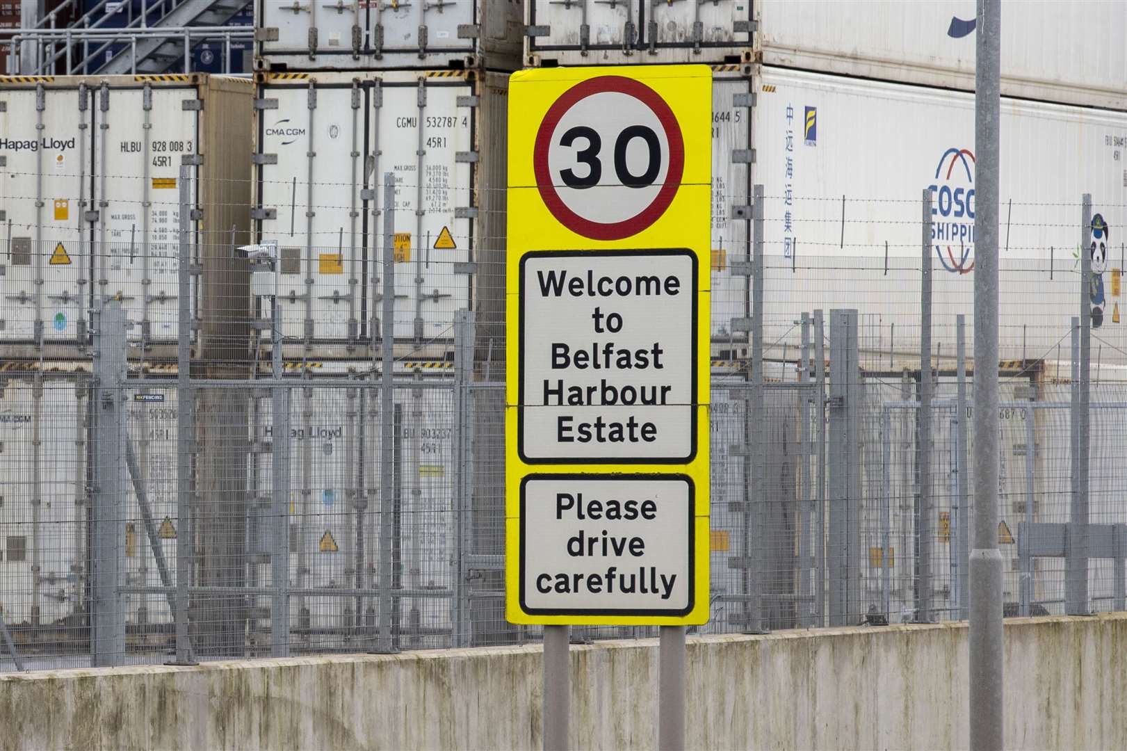 A new green lane/red lane system for the movement of goods will be introduced at NI ports from Sunday (Liam McBurney/PA)