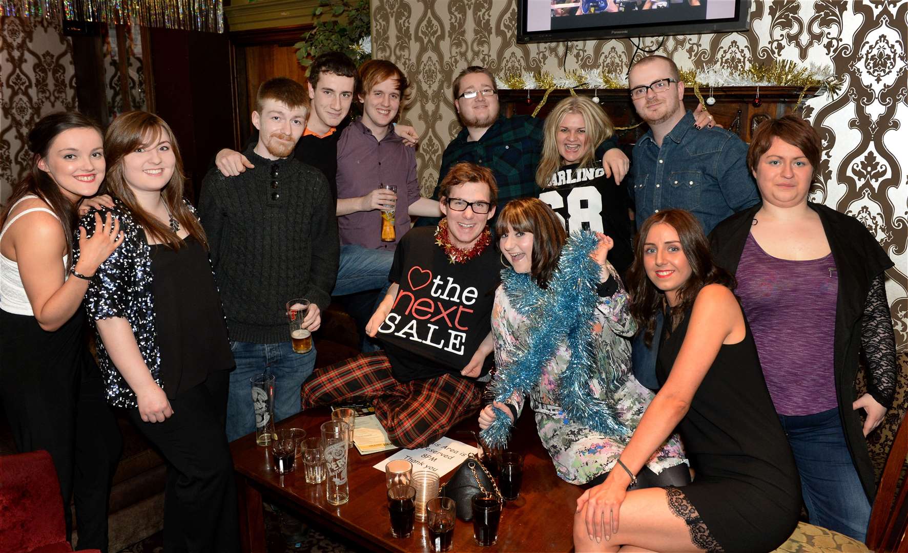 The 'Next' store staff in the Eastgate have a Xmas bash at The Caledonian. Picture: Gary Anthony.