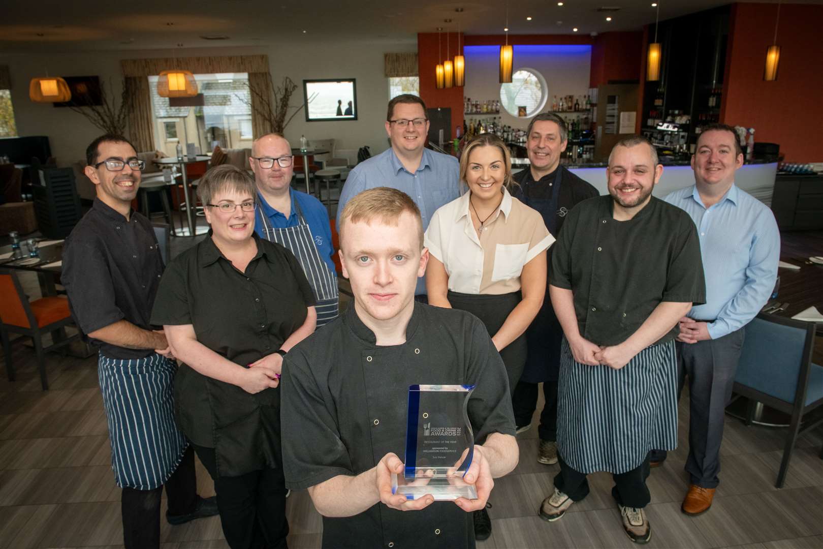 The team at The Sun Dancer restaurant are delighted with their latest award win. Picture: Callum Mackay