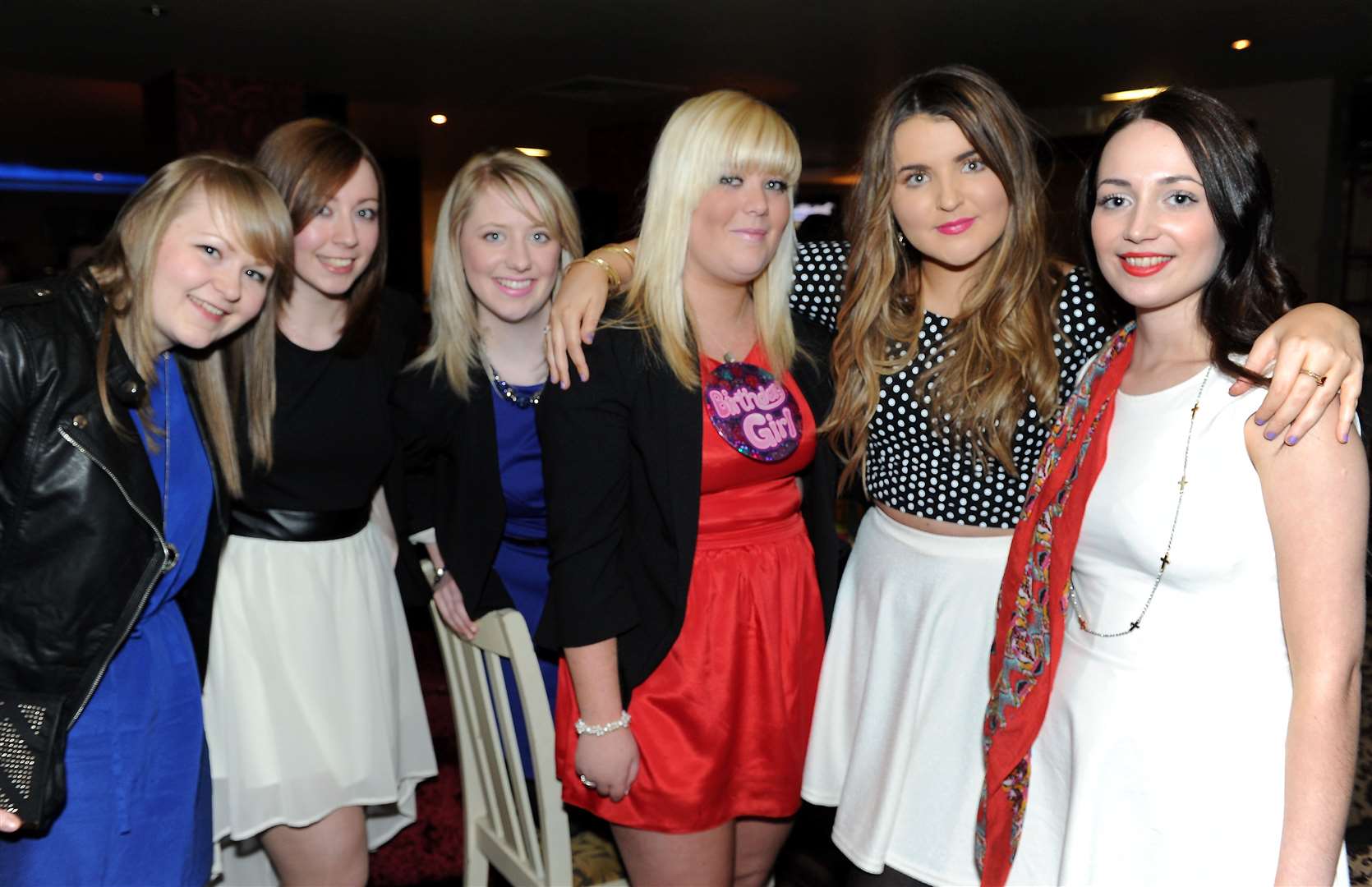 Cityseen Lucy Hall (centre,red ) partys at Auctioneers with friends on her 19th birthday Picture: Gary Anthony