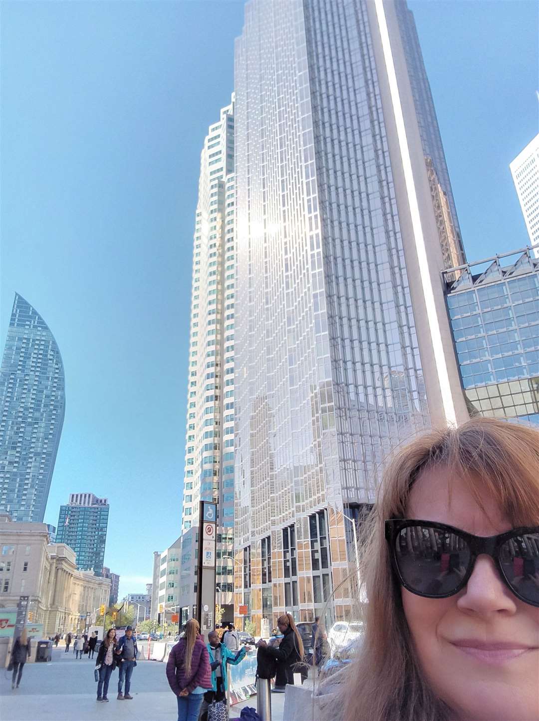 Liza Mulholland in Toronto during her visit across the Atlantic last October to research her grandparents' story and the history of the SS Metagama.