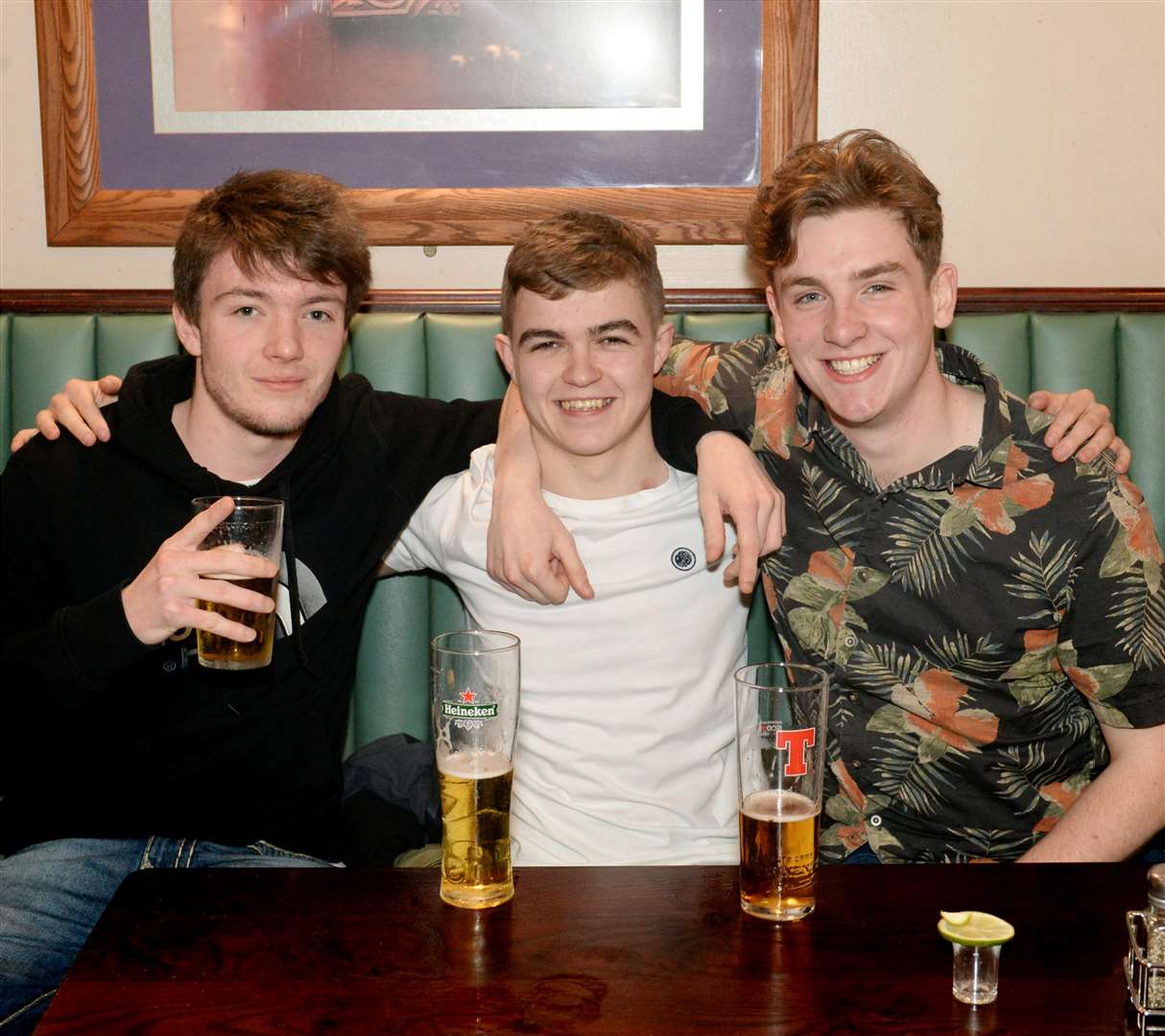 Louis Henderson, Lewis Melville and Reece Musgrave.