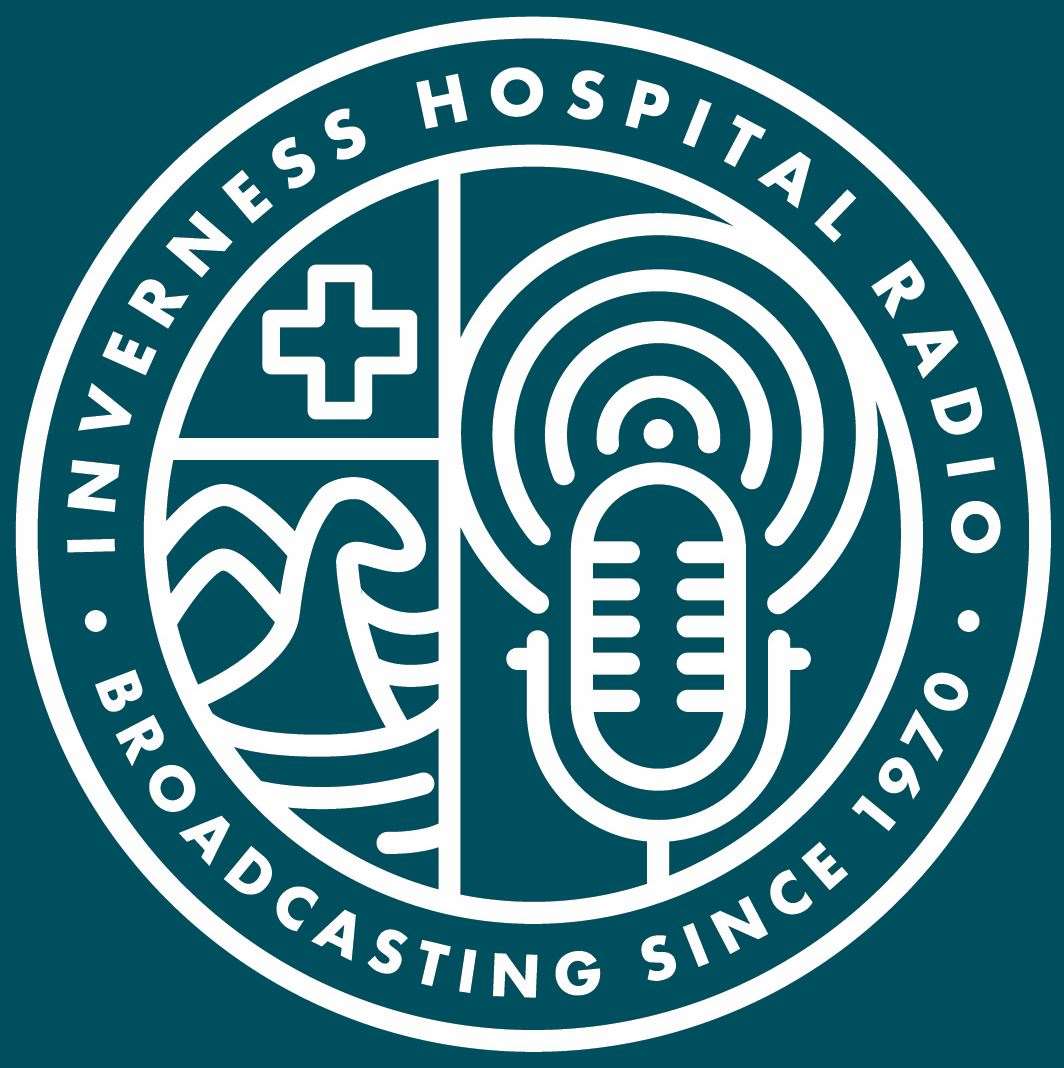 Inverness Hospital Radio's logo.