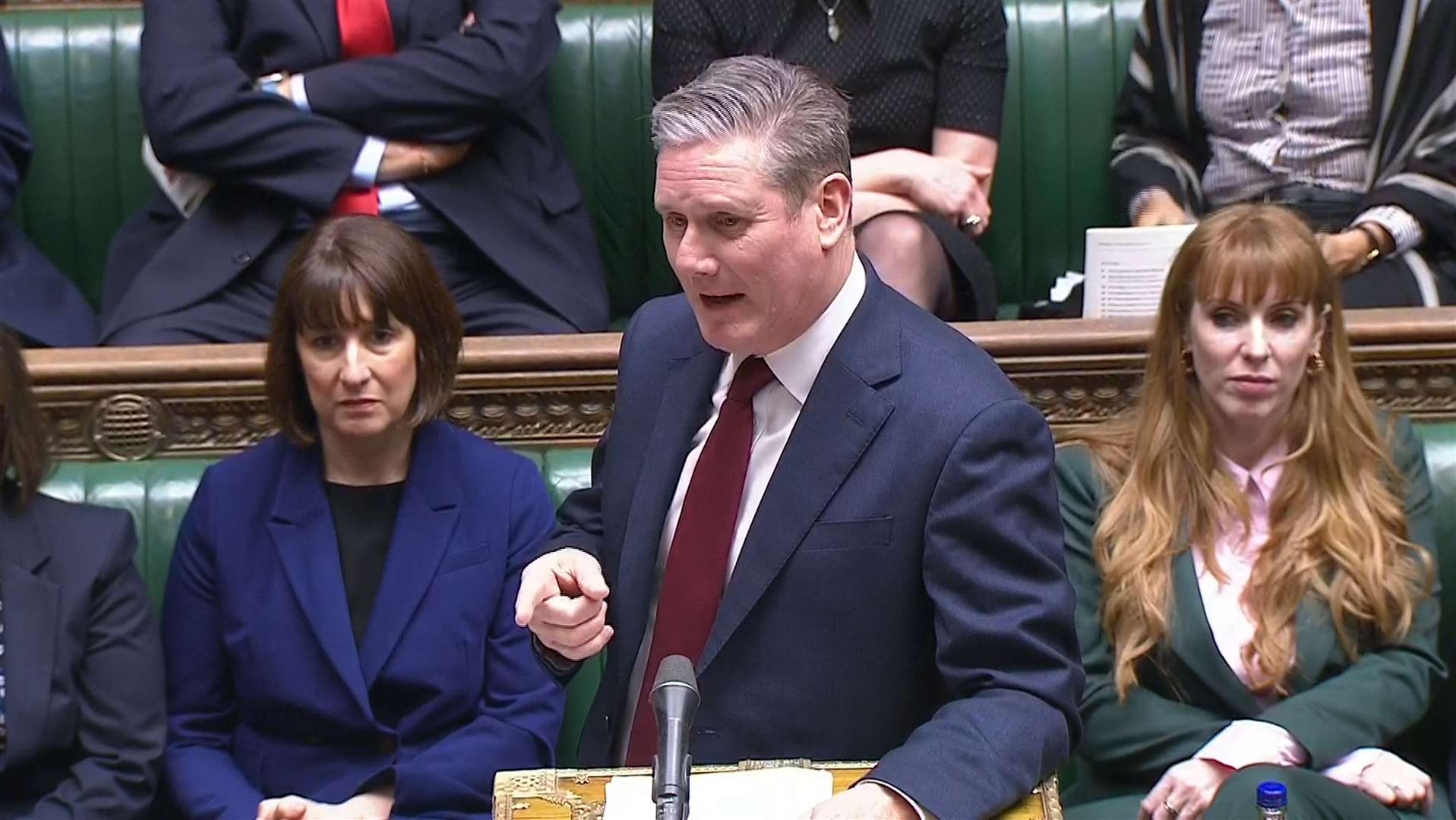 Labour leader Sir Keir Starmer speaks during Prime Minister’s Questions in the House of Commons (House of Commons/UK Parliament/PA)